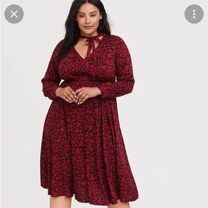 Torrid ❤️ Midi Challis Skater Dress ❤️